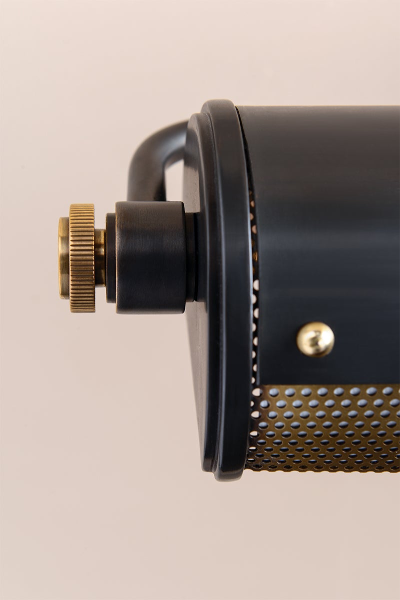 Gaines Medium Picture Light by Hudson Valley Lighting, Vintage Industrial Design, Dimmable, Multiple Finishes
