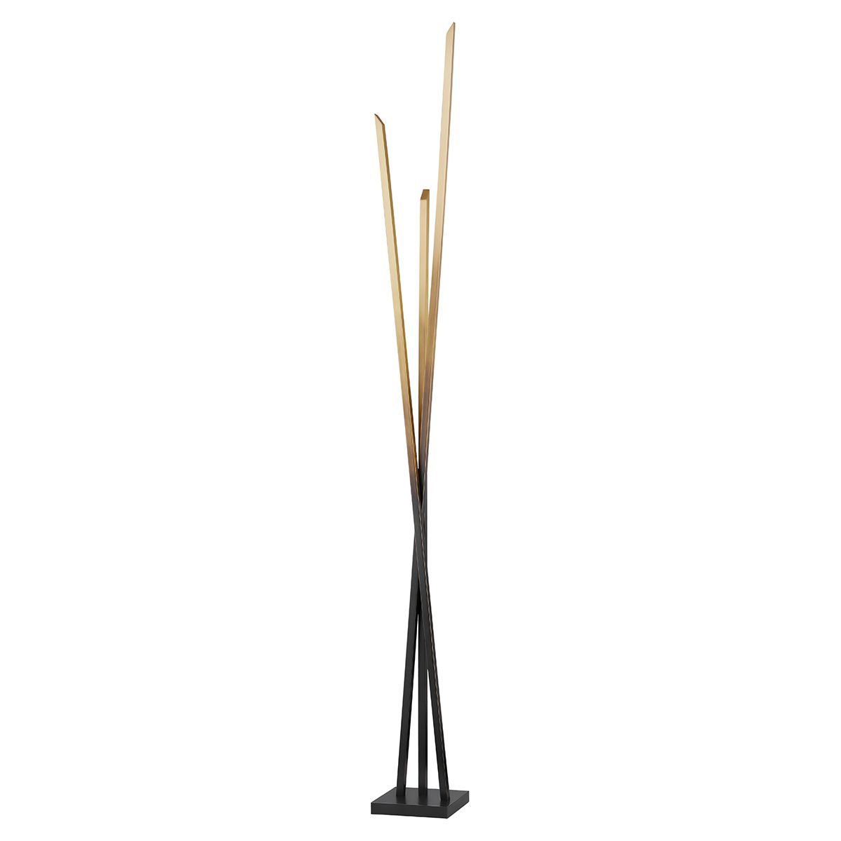 Gansevoort 1-Light Floor Lamp by Hudson Valley Lighting, 78-Inch, Gradient Brass Finish, Dimmable, UL Damp Rated