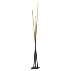 Gansevoort 1-Light Floor Lamp by Hudson Valley Lighting, 78-Inch, Gradient Brass Finish, Dimmable, UL Damp Rated