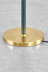 Mitzi Georgann 52" Floor Lamp With Aged Brass & Studio Green Finish - Dimmable, Elegant Design