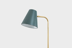Mitzi Georgann 52" Floor Lamp With Aged Brass & Studio Green Finish - Dimmable, Elegant Design
