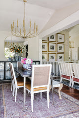 Gideon 14-Light Chandelier with Aged Brass Finish, Dimmable Feature, Adjustable Height, UL Damp Rated