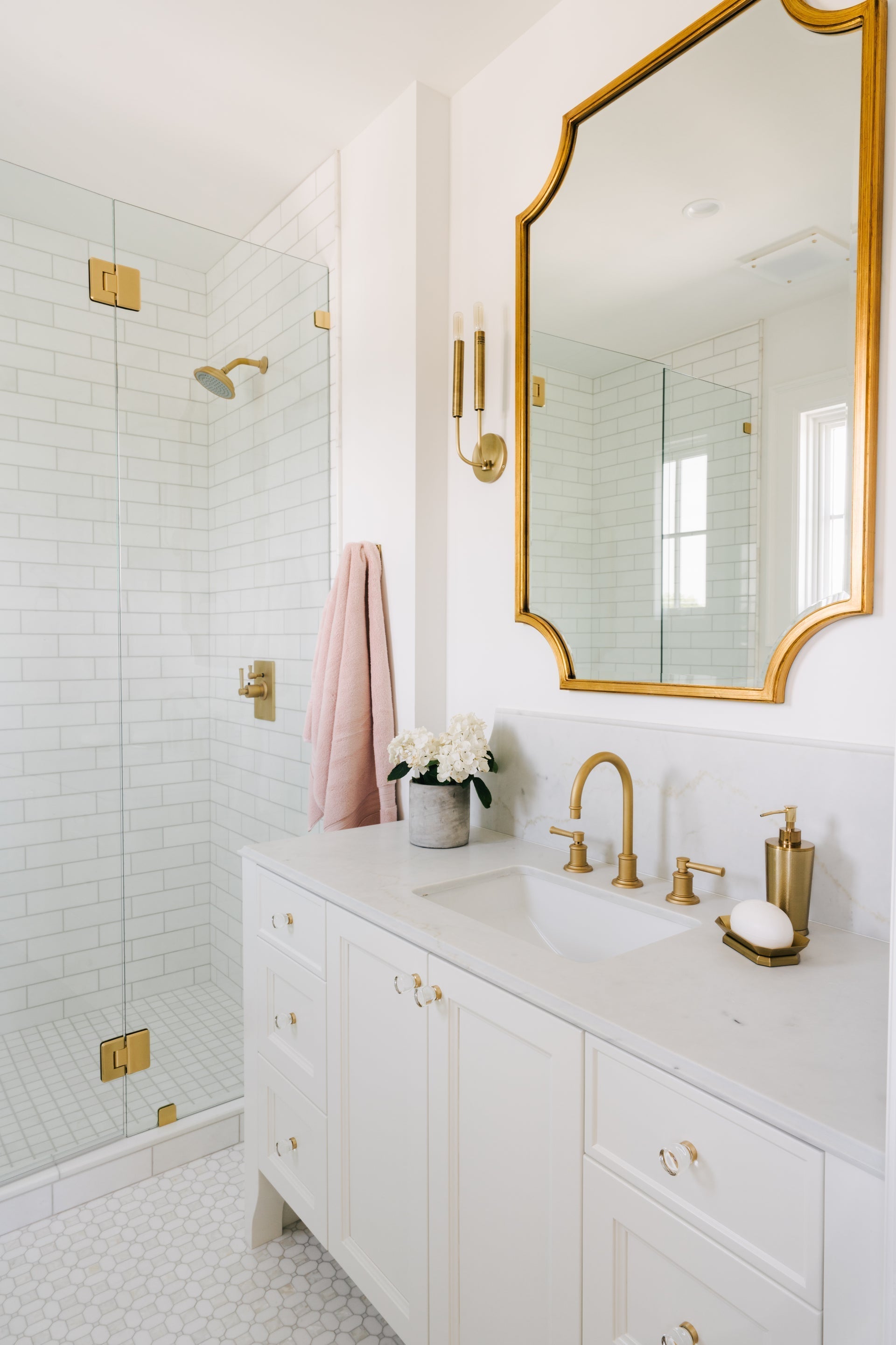 Gideon Sconce by Hudson Valley Lighting, Aged Brass, 2-Bulb, Dimmable, Suitable for Damp Areas