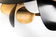 Ginger Mini Chandelier by Corbett Lighting – Elegant Gold Leaf Finish, Dimmable, 12" Height, Nature-Inspired Design