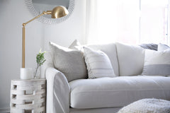 Girard 56" Dimmable Floor Lamp in Vintage Brass by Hudson Valley Lighting - Elegant Task Lighting