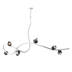 Hubbardton Forge Glacier XL 6-Light Pendant - Handcrafted, Dimmable, Modern Elegance