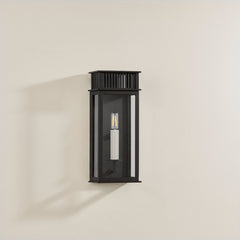 Gridley Outdoor Wall Sconce by Troy Lighting, ETL Wet Rated, Dimmable, Textured Black Finish, 13.25" H
