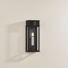 Gridley Outdoor Wall Sconce by Troy Lighting, ETL Wet Rated, Dimmable, Textured Black Finish, 13.25" H