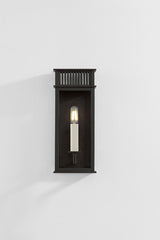 Gridley Outdoor Wall Sconce by Troy Lighting, ETL Wet Rated, Dimmable, Textured Black Finish, 13.25" H