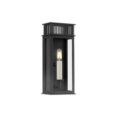 Gridley Outdoor Wall Sconce by Troy Lighting, ETL Wet Rated, Dimmable, Textured Black Finish, 13.25" H