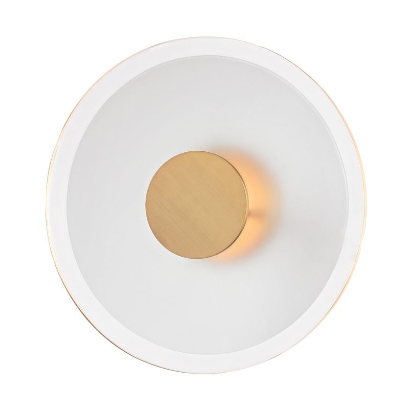 Hudson Valley Lighting Guthrie 1213-AGB Large Dimmable Sconce with Aged Brass Finish and LED Bulb