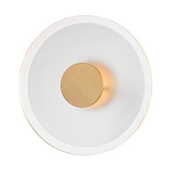 Hudson Valley Lighting Guthrie 1213-AGB Large Dimmable Sconce with Aged Brass Finish and LED Bulb