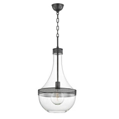 Hudson Valley Lighting Medium Hagen Pendant 1814, Aged Old Bronze, Opal Glass Shade, Adjustable Height