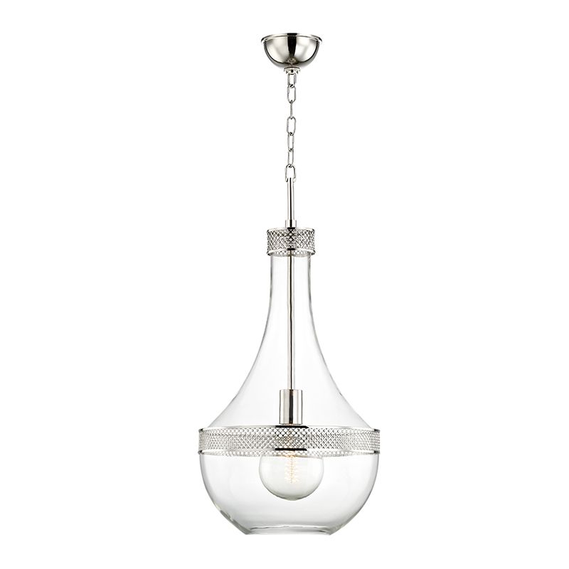 Hudson Valley Lighting Medium Hagen Pendant 1814, Aged Old Bronze, Opal Glass Shade, Adjustable Height