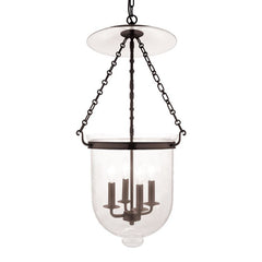 Hampton Large Pendant Light by Hudson Valley Lighting | Glass Shade, Dimmable, Aged Brass & Old Bronze