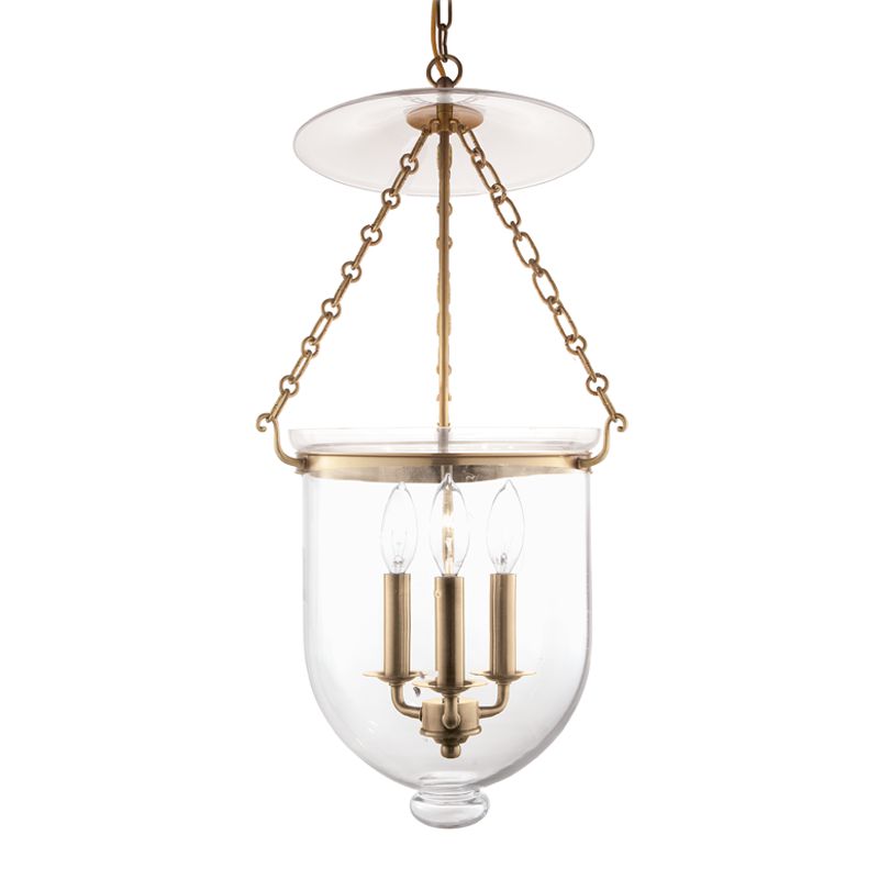 Hampton Medium Pendant Light by Hudson Valley Lighting, Aged Old Bronze, Dimmable, 19.25"-75.25" Height