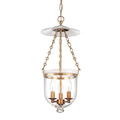 Hampton Pendant Light by Hudson Valley Lighting - Adjustable Height, Dimmable, Clear Glass Shade