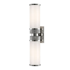 Harper Vanity Light 2-Light Fixture by Hudson Valley Lighting in Aged Brass, Antique Nickel, Polished Nickel