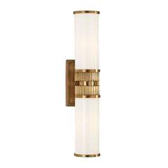 Harper Vanity Light 2-Light Fixture by Hudson Valley Lighting in Aged Brass, Antique Nickel, Polished Nickel