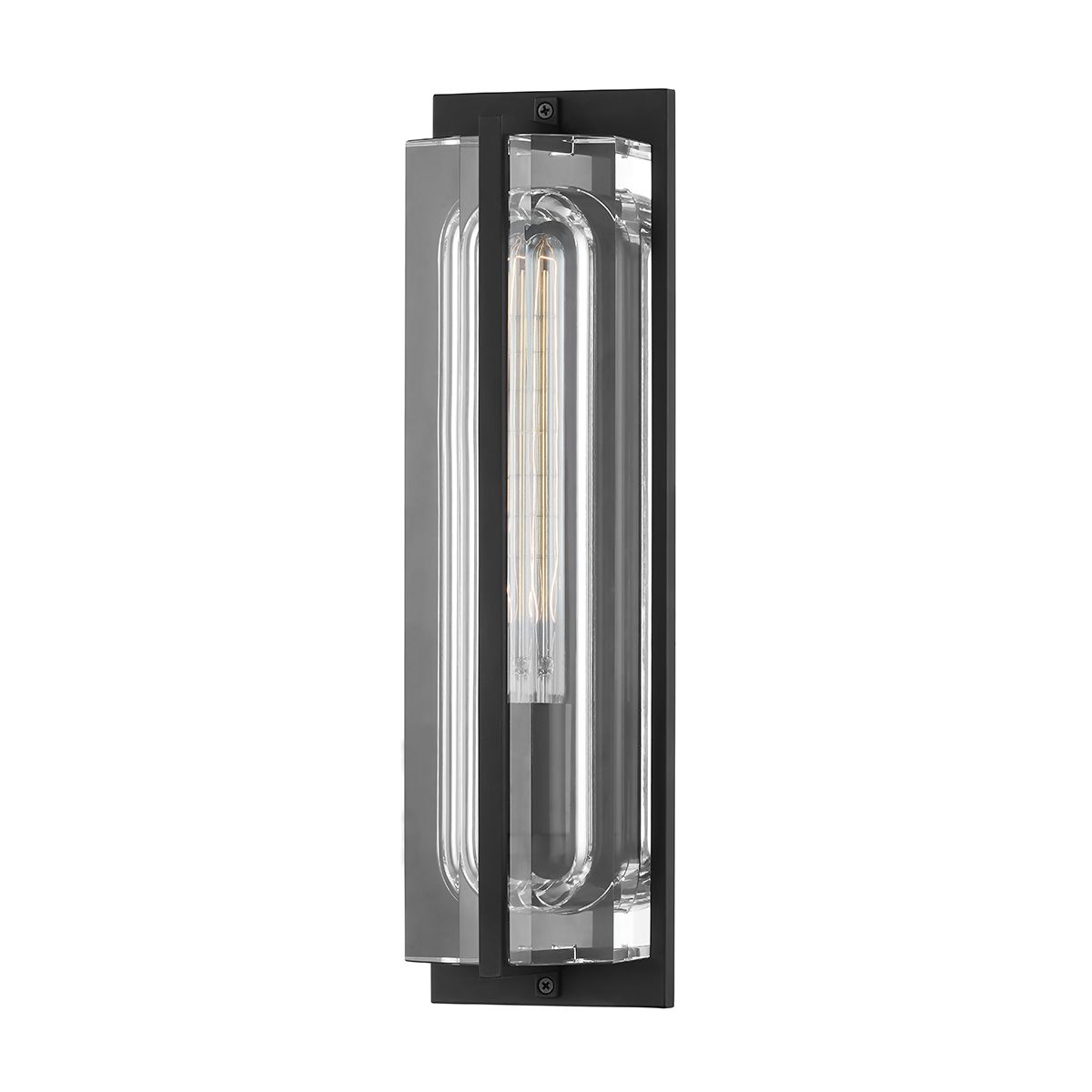 Hawkins Sconce 1731 by Hudson Valley Lighting - Elegant Rectangular Frame, Black & White Marble, Dimmable