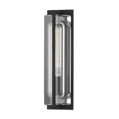 Hawkins Sconce 1731 by Hudson Valley Lighting - Elegant Rectangular Frame, Black & White Marble, Dimmable