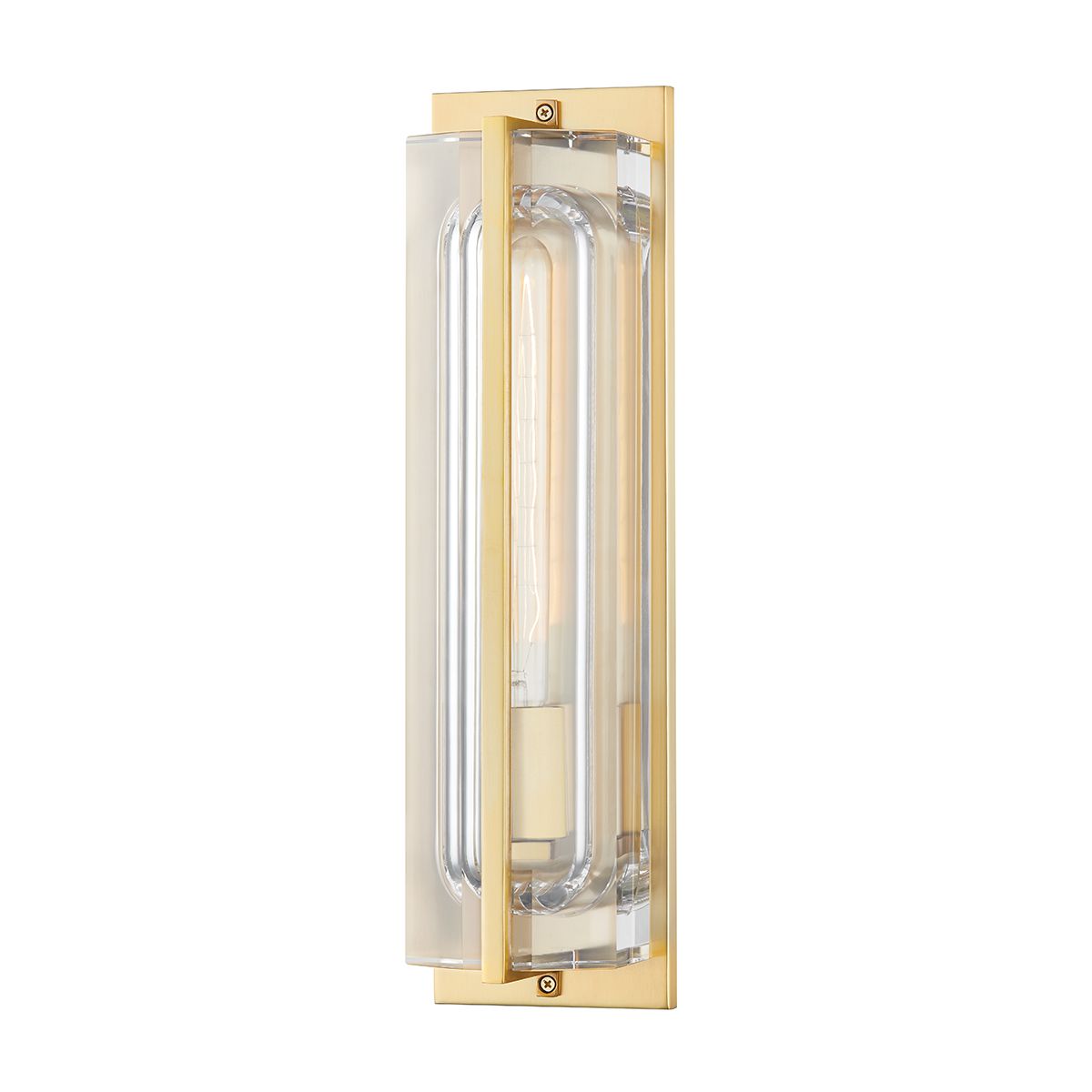Hawkins Sconce 1731 by Hudson Valley Lighting - Elegant Rectangular Frame, Black & White Marble, Dimmable
