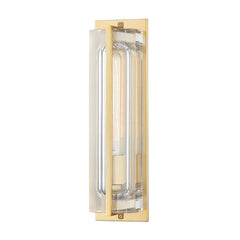 Hawkins Sconce 1731 by Hudson Valley Lighting - Elegant Rectangular Frame, Black & White Marble, Dimmable