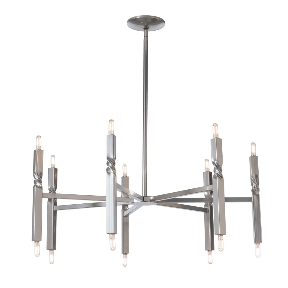 Helix 14-Light Dimmable Pendant by Hubbardton Forge - Modern Artisanal Fixture with Multiple Finishes