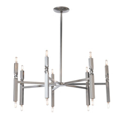 Helix 14-Light Dimmable Pendant by Hubbardton Forge - Modern Artisanal Fixture with Multiple Finishes