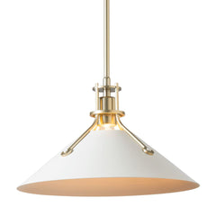 Henry Medium Steel Shade Pendant Light, Handcrafted in USA, Dimmable, UL Damp Rated, 100W Max