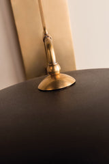 Herkimer Sconce 17" Height by Hudson Valley Lighting in Aged Brass with Opal Glass Shade