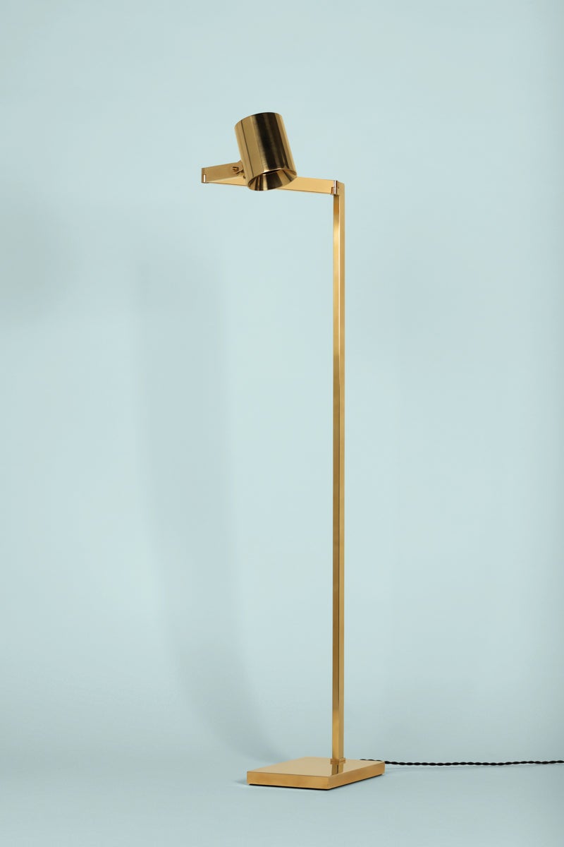 Highgrove Floor Lamp 54.25" Aged Brass Finish Dimmable Design by Hudson Valley Lighting
