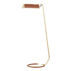 Holtsville Floor Lamp by Hudson Valley Lighting, Aged Brass, Adjustable Brightness, UL Damp Rated