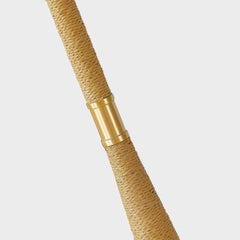 Mitzi Indie Floor Lamp, 64" Tall Dimmable Aged Brass Design with White Linen Shade, UL Rated