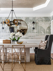Jasper Sconce 18.75"H by Hudson Valley Lighting with Dimmable Black Parchment Shade and Gold Foil Lining