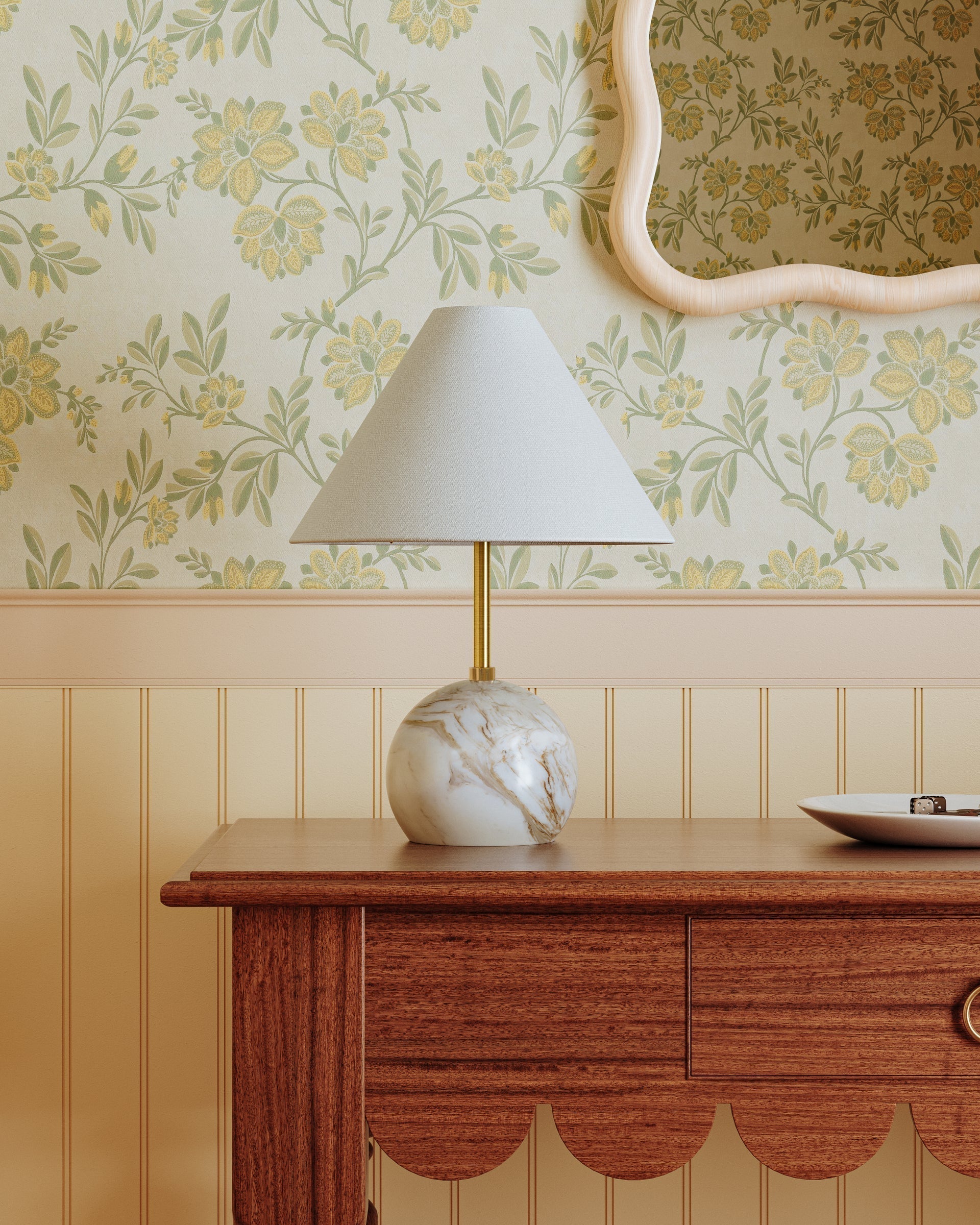 Jewel Table Lamp HL864201-AGB by Mitzi, Dimmable Aged Brass Finish with White Linen Shade, 16" Tall