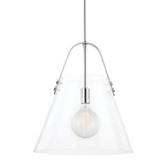 Mitzi Karin X-Large Pendant Light - Adjustable 23.5"-59.5", Dimmable, Aged Brass/Nickel Finish