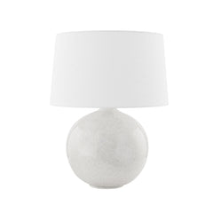 Karina Table Lamp 21.25" Tall With Dimmable Ceramic Base And Aged Brass Accents, UL Rated