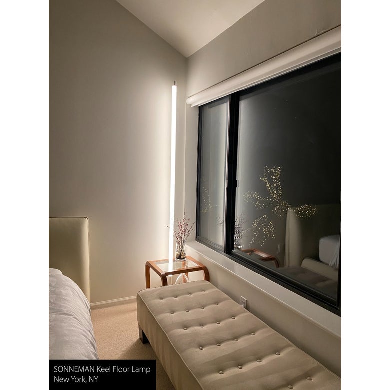 Keel LED Floor Lamp by SONNEMAN - Dimmable, 2420 Lumens, 3000K Warm Light, Multiple Finishes