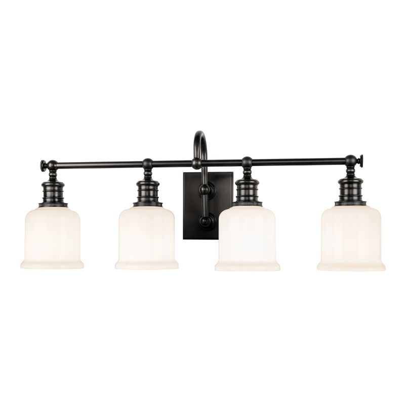 Keswick 4-Light Vanity Light by Hudson Valley Lighting, Dimmable, Versatile Finish Options, UL Damp Rated