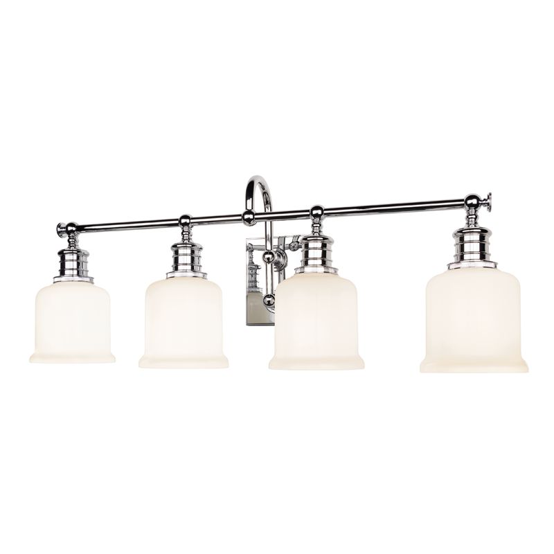 Keswick 4-Light Vanity Light by Hudson Valley Lighting, Dimmable, Versatile Finish Options, UL Damp Rated