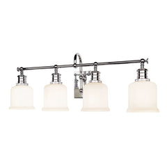 Keswick 4-Light Vanity Light by Hudson Valley Lighting, Dimmable, Versatile Finish Options, UL Damp Rated