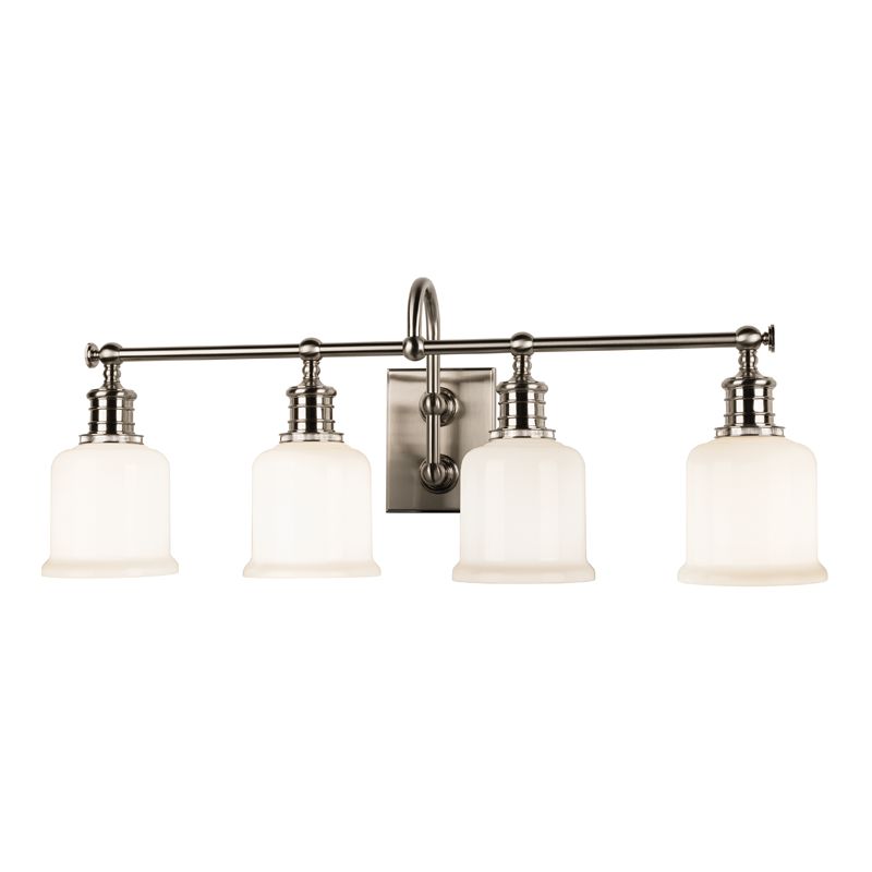 Keswick 4-Light Vanity Light by Hudson Valley Lighting, Dimmable, Versatile Finish Options, UL Damp Rated