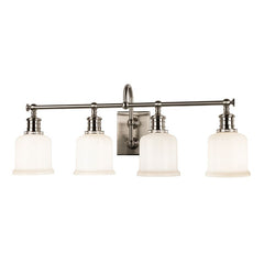 Keswick 4-Light Vanity Light by Hudson Valley Lighting, Dimmable, Versatile Finish Options, UL Damp Rated