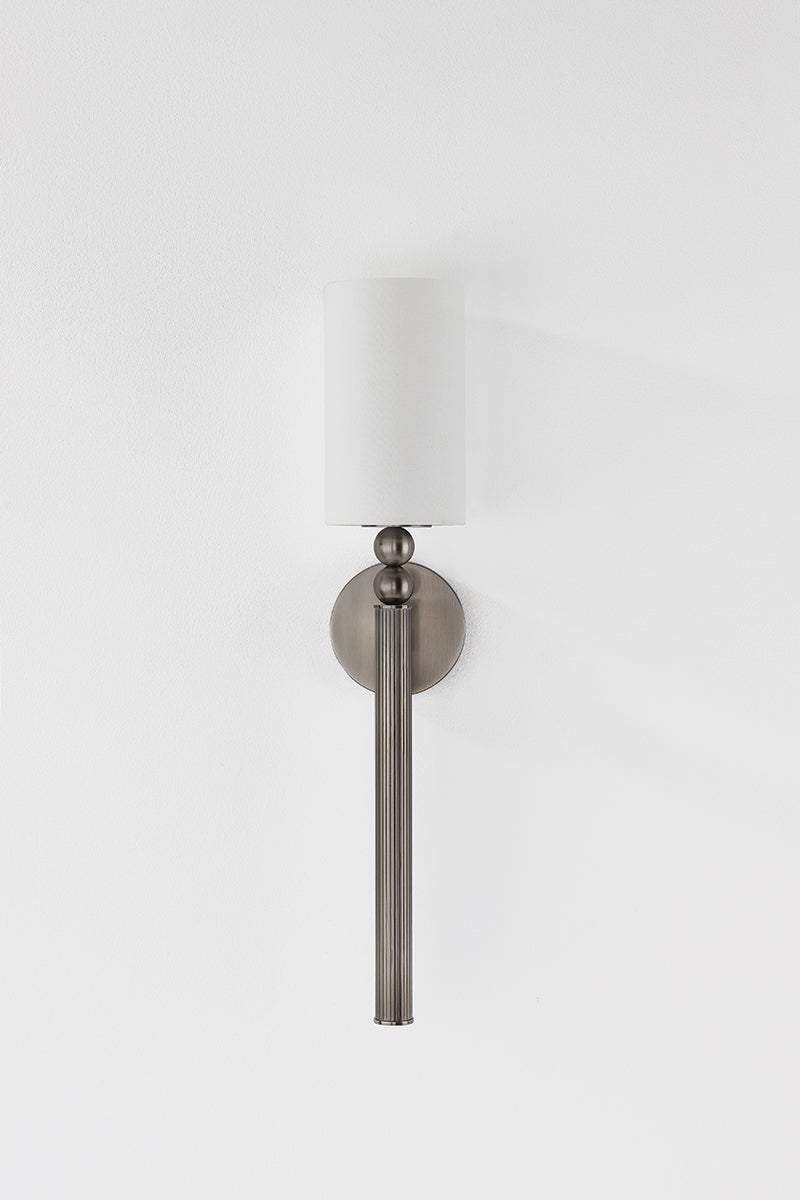 Lakeport Sconce 3824 by Hudson Valley Lighting - Elegant Wall Light with Linen Shade