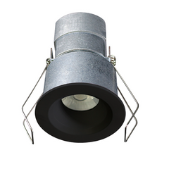 2" Round Black Mini Recessed LED Ceiling Light - 6W - 3000K - 480 Lumens - 24V AC/DC - 1/8" Trim - Lotus LED Lights