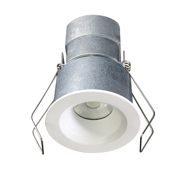2" Round White Mini Recessed LED Ceiling Light - 6W - 3000K - 480 Lumens - 24V AC/DC - 1/8" Trim - Lotus LED Lights