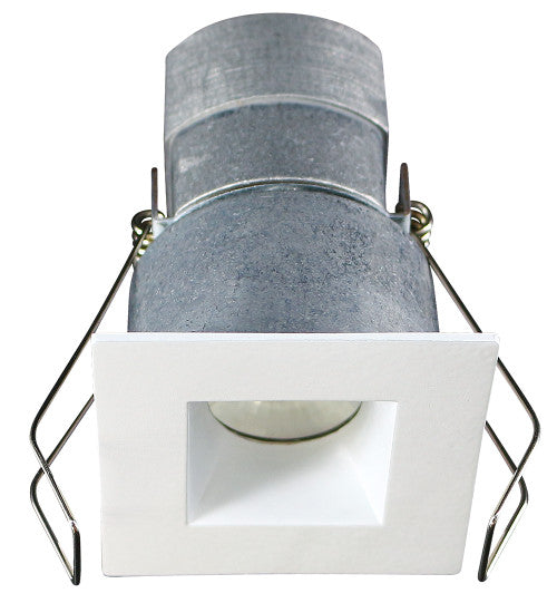 2" Square White Mini Recessed LED Ceiling Light - 6W - 3000K - 480 Lumens - 24V AC/DC - 1/8" Trim - Lotus LED Lights