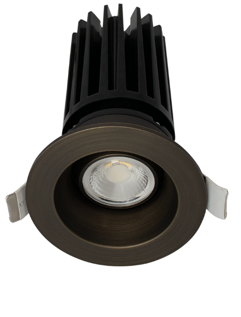 2" Round Gimbal Oil Rubbed Bronze Recessed LED Ceiling Light - 11 Watt - Dim to Warm 3000-1800K - 900 Lumens - Lotus LED Lights