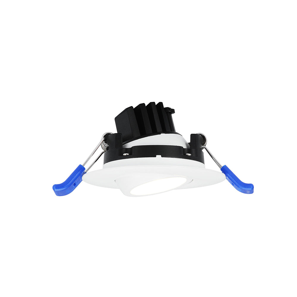 2" Eyeball Gimbal Recessed LED Ceiling Light - 5 Watt - 380 Lumens - 2700K - White Finish